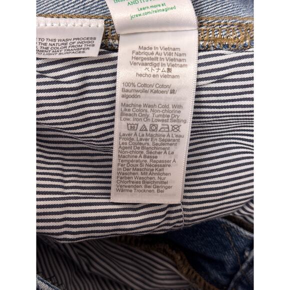 J Crew Barrel Leg Jeans 27 Womens Blue Denim - Picture 7 of 8
